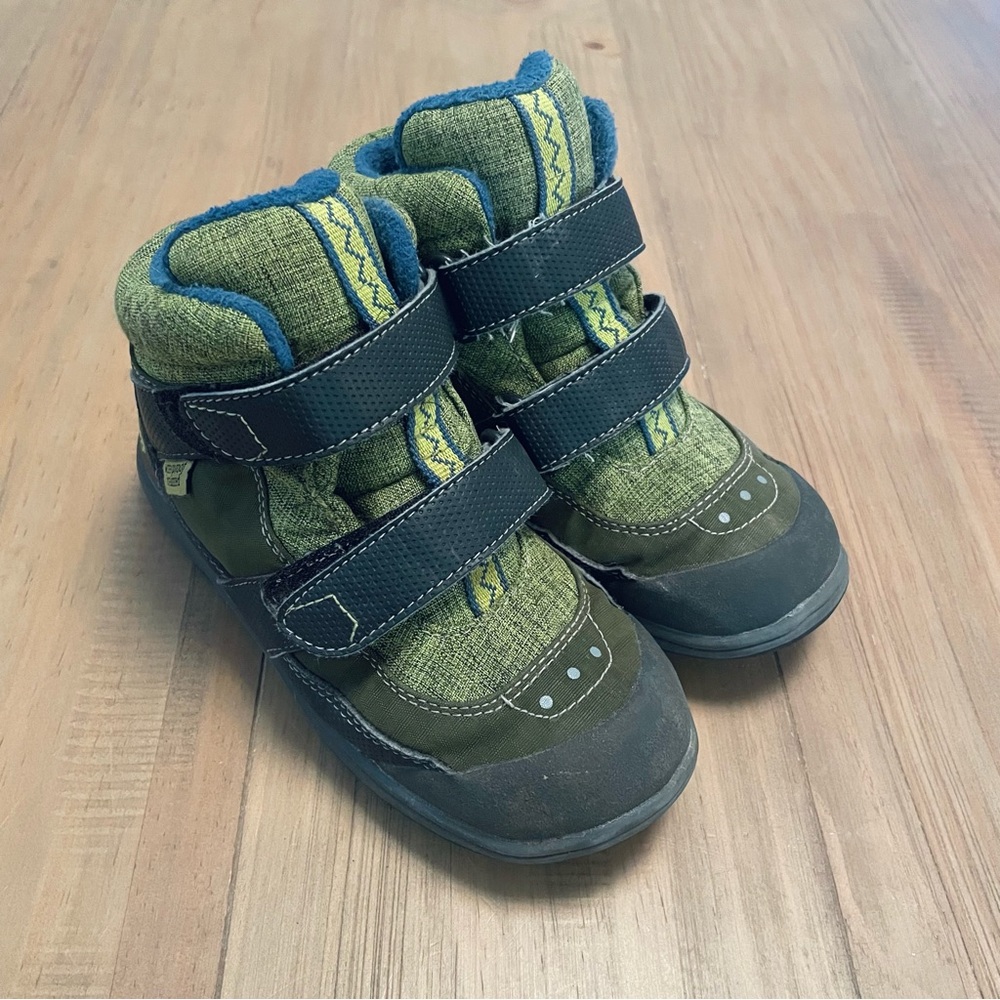 See Kai Run | Atlas II Insulated Boots Toddler Size 12 Green Hook & Loop - Picture 1 of 8